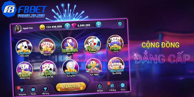 Game bài VIP tại F8bet: Đặc quyền, thử thách và đẳng cấp